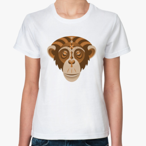 Классическая футболка Год обезьяны