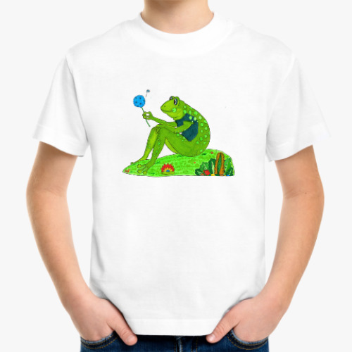 Детская футболка Лягушка-Мечтатель