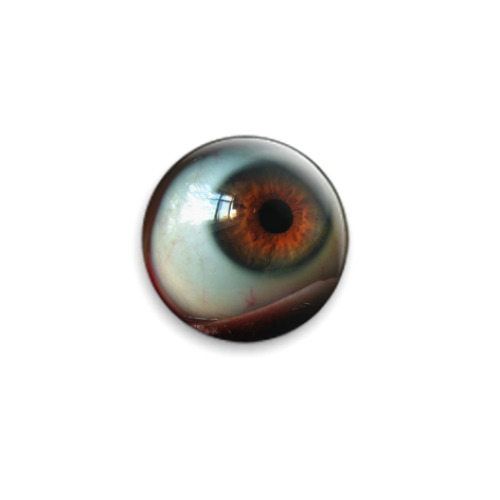 Значок 25мм Глаз (красный)