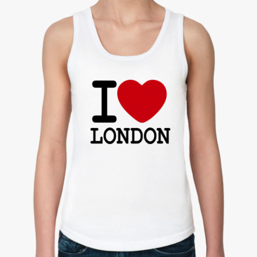 Женская майка I Love London