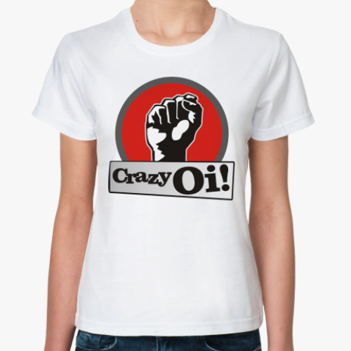 Классическая футболка  Crazy Oi!