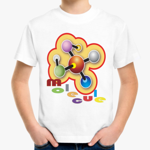 Детская футболка Молекула