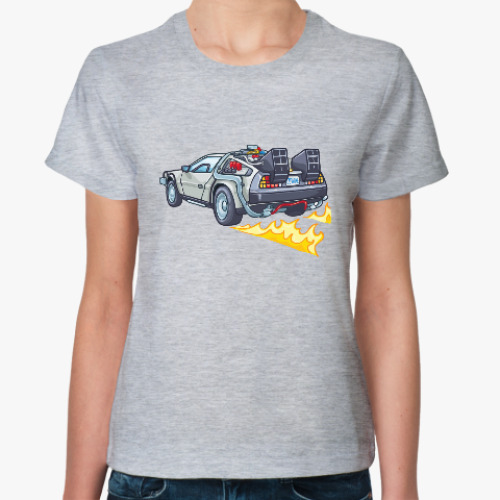 Женская футболка DeLorean DMC-12