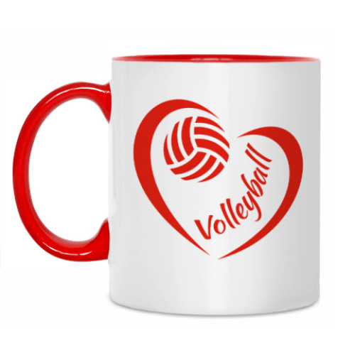 Кружка Волейбол в сердце