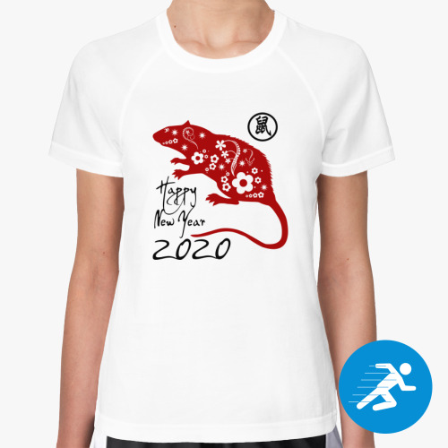 Женская спортивная футболка Год Стальной крысы 2020