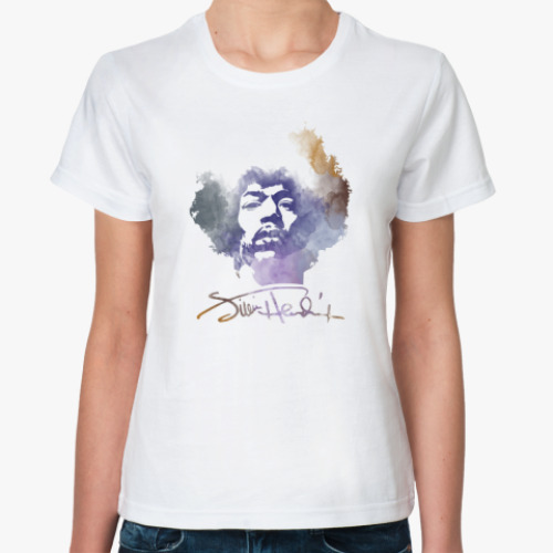 Классическая футболка  Jimi Hendrix - Джими Хендрикс