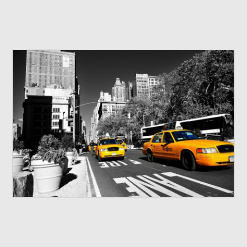Постер Жёлтое такси Нью-Йорка