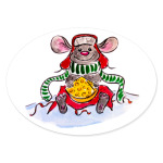 Новогодняя мышь с сыром