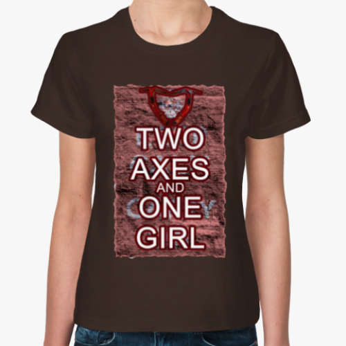 Женская футболка Tomb Raider: 2 Ax 1 Girl