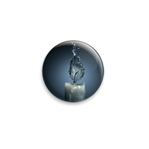 Значок 25мм  Water Fire