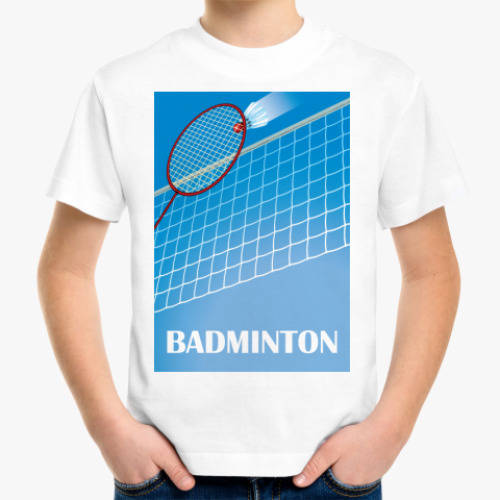 Детская футболка Бадминтон