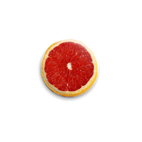 Значок 25мм  Грейпфрут