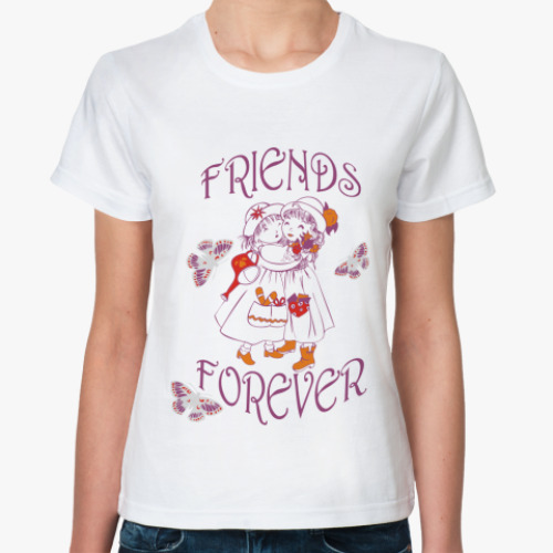 Классическая футболка Friends forever