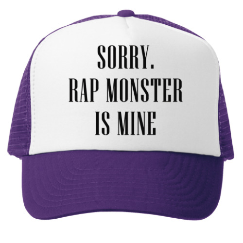 Кепка-тракер Sorry. Rap Monster is mine