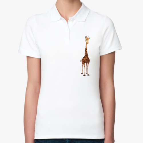 Женская рубашка поло Жираф