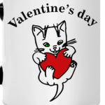 Valentine's day Cat