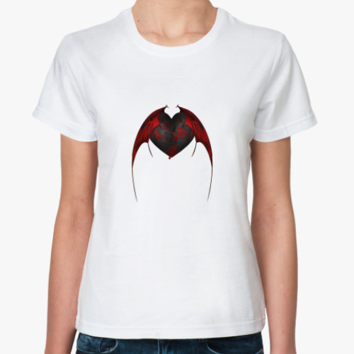 Классическая футболка Дьявольское сердце