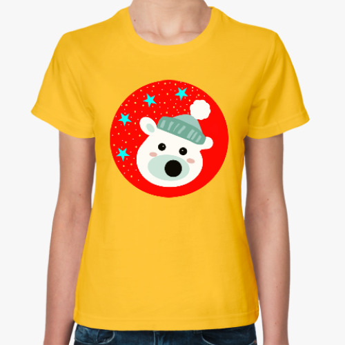 Женская футболка Полярный медведь