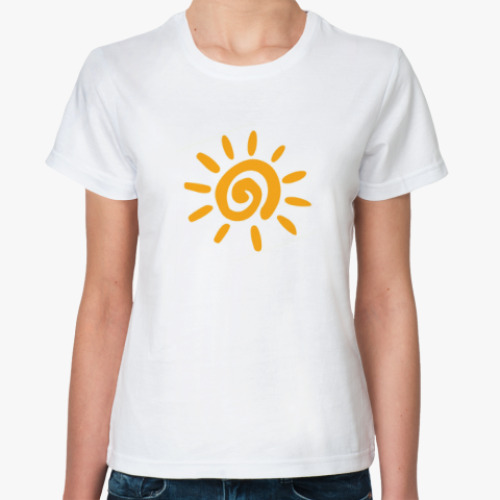 Классическая футболка Солнечная надпись