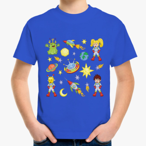 Детская футболка Космические путешественники