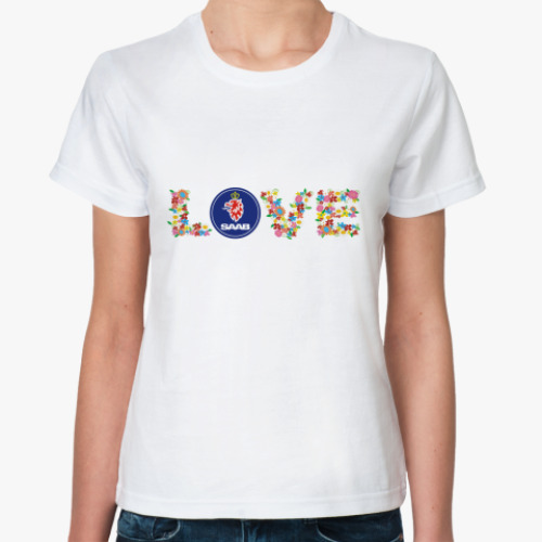 Классическая футболка  LOVE SAAB