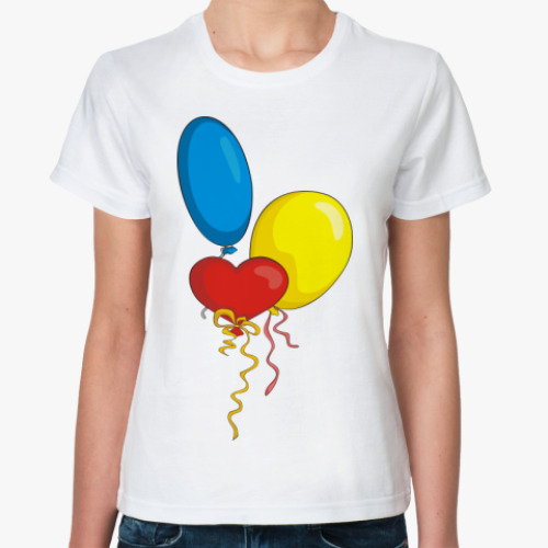 Классическая футболка Воздушные шарики