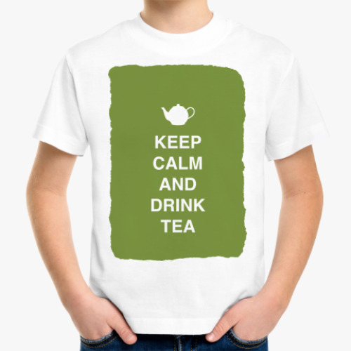 Детская футболка Keep calm and drink tea