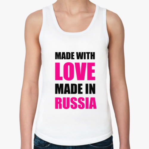 Женская майка  Made with Love