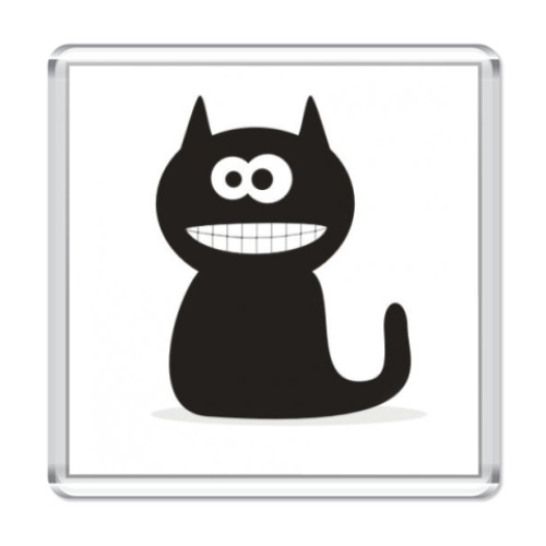 Магнит  Black Cat Smile