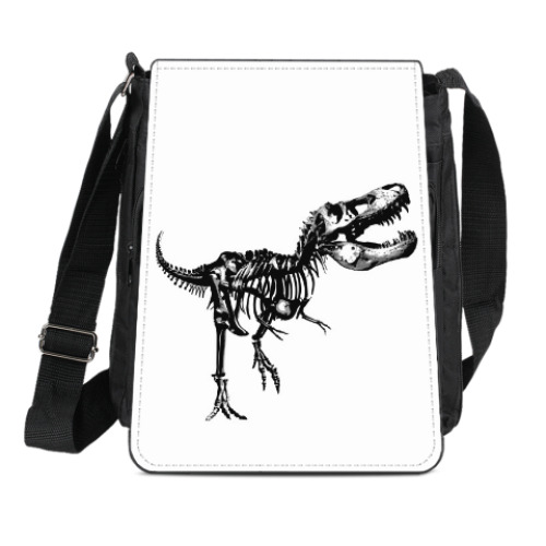 Сумка-планшет Скелет Динозавра. Тираннозавр. Т-Рекс. T-Rex