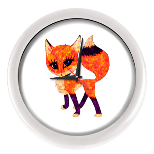 Настенные часы Рыжая лисичка