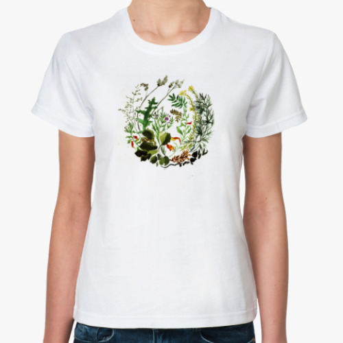 Классическая футболка Мирок растений
