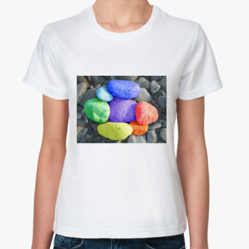 Классическая футболка Каменная радуга