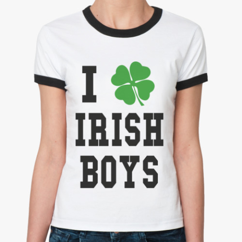 Женская футболка Ringer-T irish boys