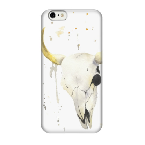 Чехол для iPhone 6/6s Декоративный череп коровы
