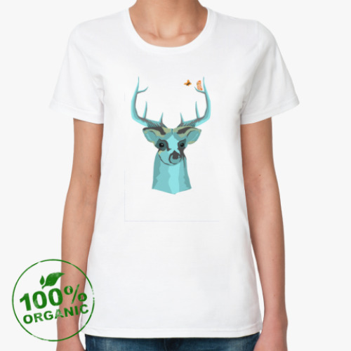 Женская футболка из органик-хлопка Deer king