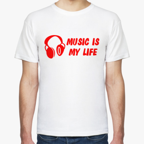 Футболка  I LOVE MUSIC